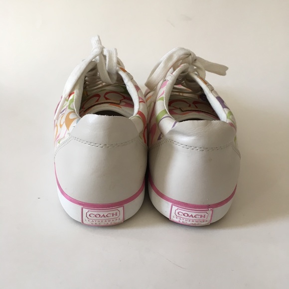 Coach Barrett Multicolor Poppy Sneakers 7.5 - Picture 4 of 8